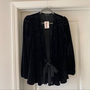 Kim & Cami Velvet cardigan